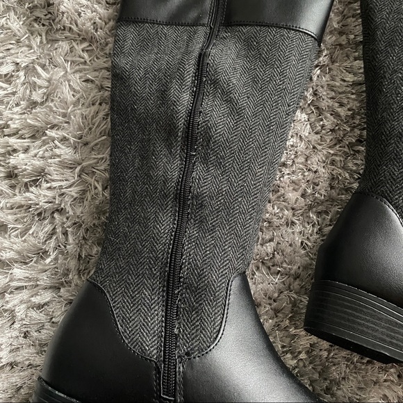 NEW IN BOX! Kendra Scott Herringbone Riding Winter Fall Boots - Size 10 - Picture 6 of 6